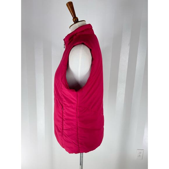 COLDWATER CREEK Women’s Dark Pink Zippered Puffer Vest Sz M - Picture 3 of 10